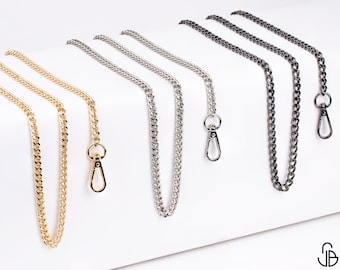 Elegant Purse Chain Strap - High-Quality, Durable, in Gold, Black, Silver - Perfect for Handbags, Purses, Shoulder Bags
