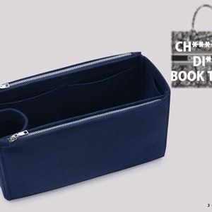 Premium Book Tote Bag Organizer - Compatible with Book Tote Small to Large - Customized Pockets, Zippered Options, & More