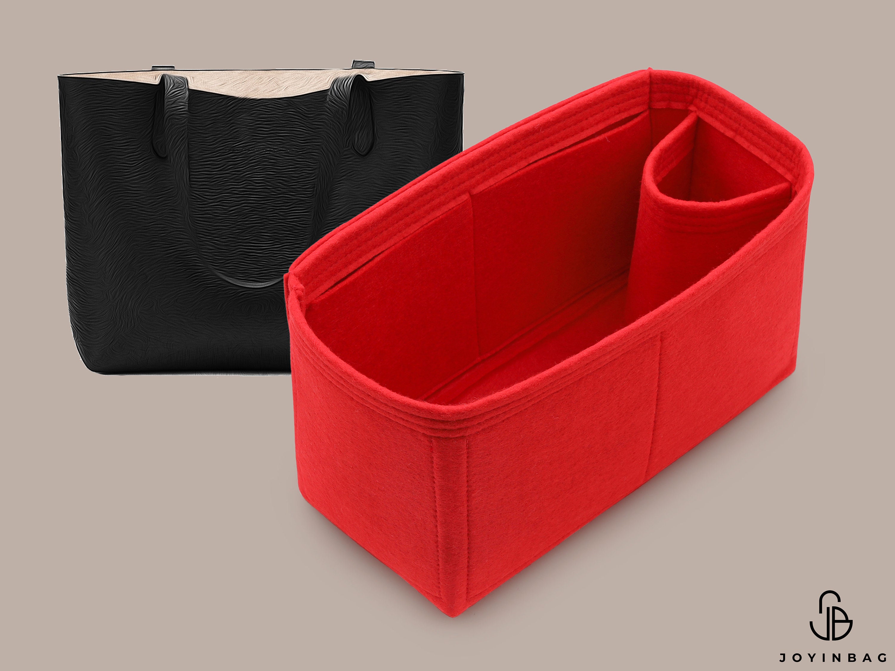 Cuyana Tote Organization Insert, Bag Organizer with Zipper Top Closure and  Single Bottle Holder