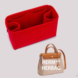 Herbag Tas Organizer – Vilten Inzetstuk met 2 Flessenhouders, Buiten- en Binnenvakken – 36 Kleuren – Gestructureerde Voering