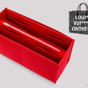 Organizador de bolsos de fieltro Onthego PM MM GM con bolsa extraíble con cremallera