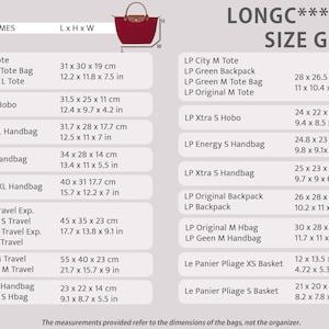 Le Pliage Energy Handbag Organizer Felt Insert with Zipper Pocket image 3