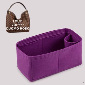 Handbag Organizer for Duomo Hobo Designer Handbags | Purse Organizer Insert | Tote Bag Organizer | Tote Bag Liner | Bag Insert