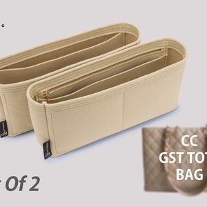 Purse Organizer for GST Tote (Set of 2) Designer Handbags | Bag Organizer Insert | Tote Bag Organizer | Tote Bag Liner | Handbag Insert