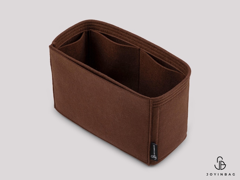 Organizador de bolsas multiusos con inserto de fieltro y 6 bolsillos interiores imagen 8