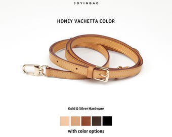 Sangle de sac en vachette, Lanière de rechange en cuir de vachette véritable, Bandoulière réglable pour une conversion rapide Porte-monnaie Alma Neverfull