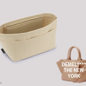 Organizador de bolsos de fieltro DeMel New York con bolsillo con cremallera