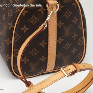 Vachetta Taschengurt, Echt Vachetta Leder Ersatzriemen, Verstellbarer Crossbody-Riemen für die schnelle Umwandlung von Alma Neverfull Pochette Geldbörse Bild 5