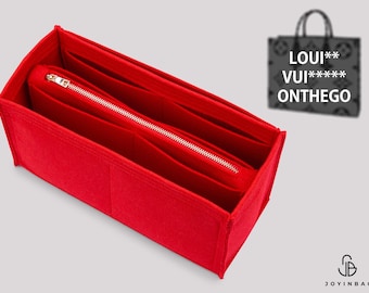Onthego PM MM GM Felt Bag Organizer with Removable Zipper Pouch