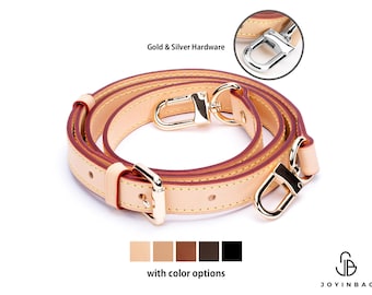 Vachetta Leather Bag Strap: Adjustable, Crossbody Purse Strap - Perfect Vachetta Strap for Speedy, Alma, Neverfull - Patina Aging Process