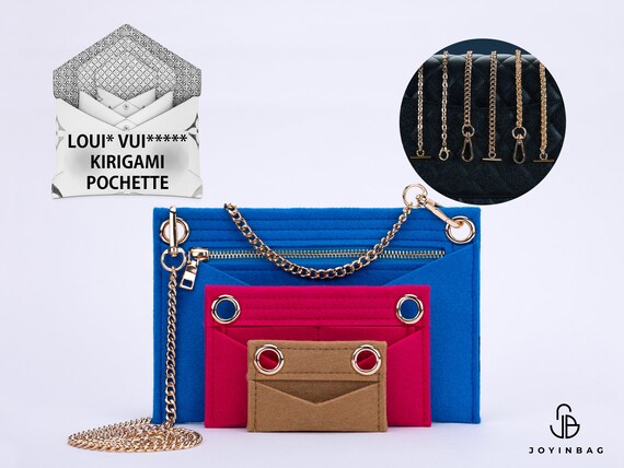 Kirigami pochette insert with chain sale