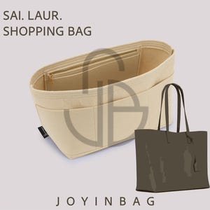 Purse Organizer For Sai. Laur. Shopping Bags | Tote Bag Organizer | Designer Handbag Organizer | Bag Liner | Purse Insert | Purse Storage