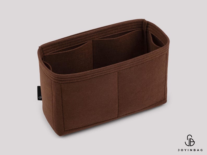 Organizador de bolsas multiusos con inserto de fieltro y 6 bolsillos interiores imagen 7