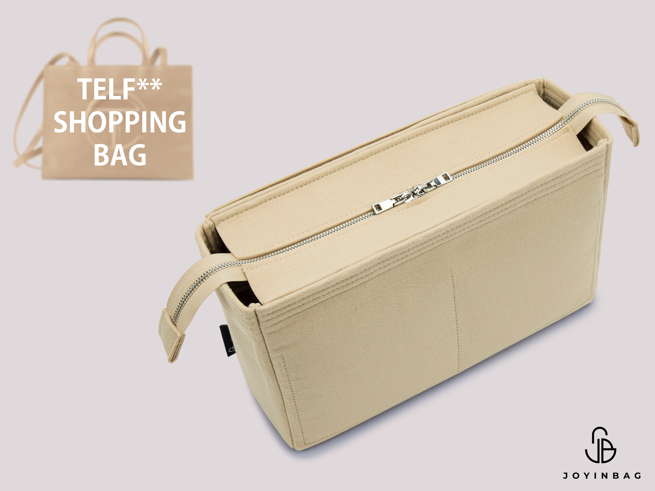 Purse Organizer With Zipper Top Closure for Telf. Shopping Purse Organizer With Zipper Top Closure for Telf. Shopping