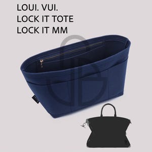 Lock It Tote & Lock It MM Bag Organizer Insert, Felt Liner with Multiple Pockets
