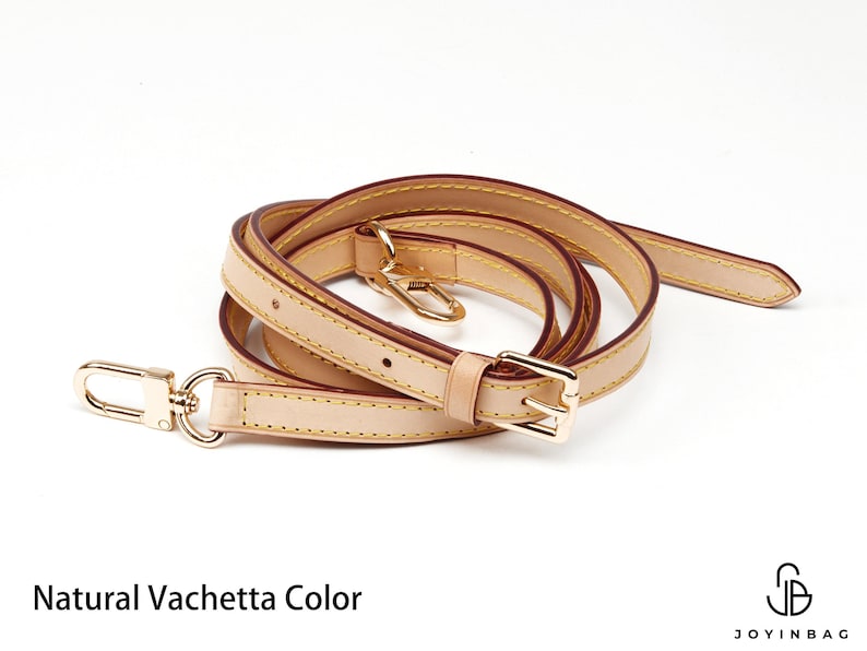 Vachetta Bag Strap, Real Vachetta Leather Replacement Strap, Adjustable Crossbody Strap for Speedy Conversion Alma Neverfull Pochette Purse image 6