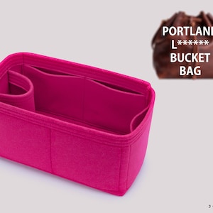 Handmade Portland L. Bucket Bag Organizer: Perfect for Portland L. Butterfly Bucket Bag – Felt Purse with Multiple Pockets for Organization