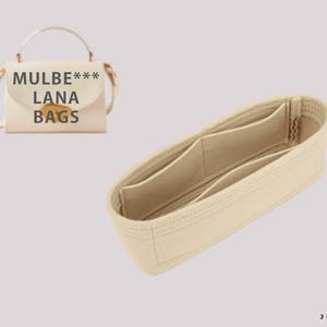 Lana Bag Felt Insert & Purse Organizer - High-Quality Felt, Perfect Match - Pockets for Ultimate Organization