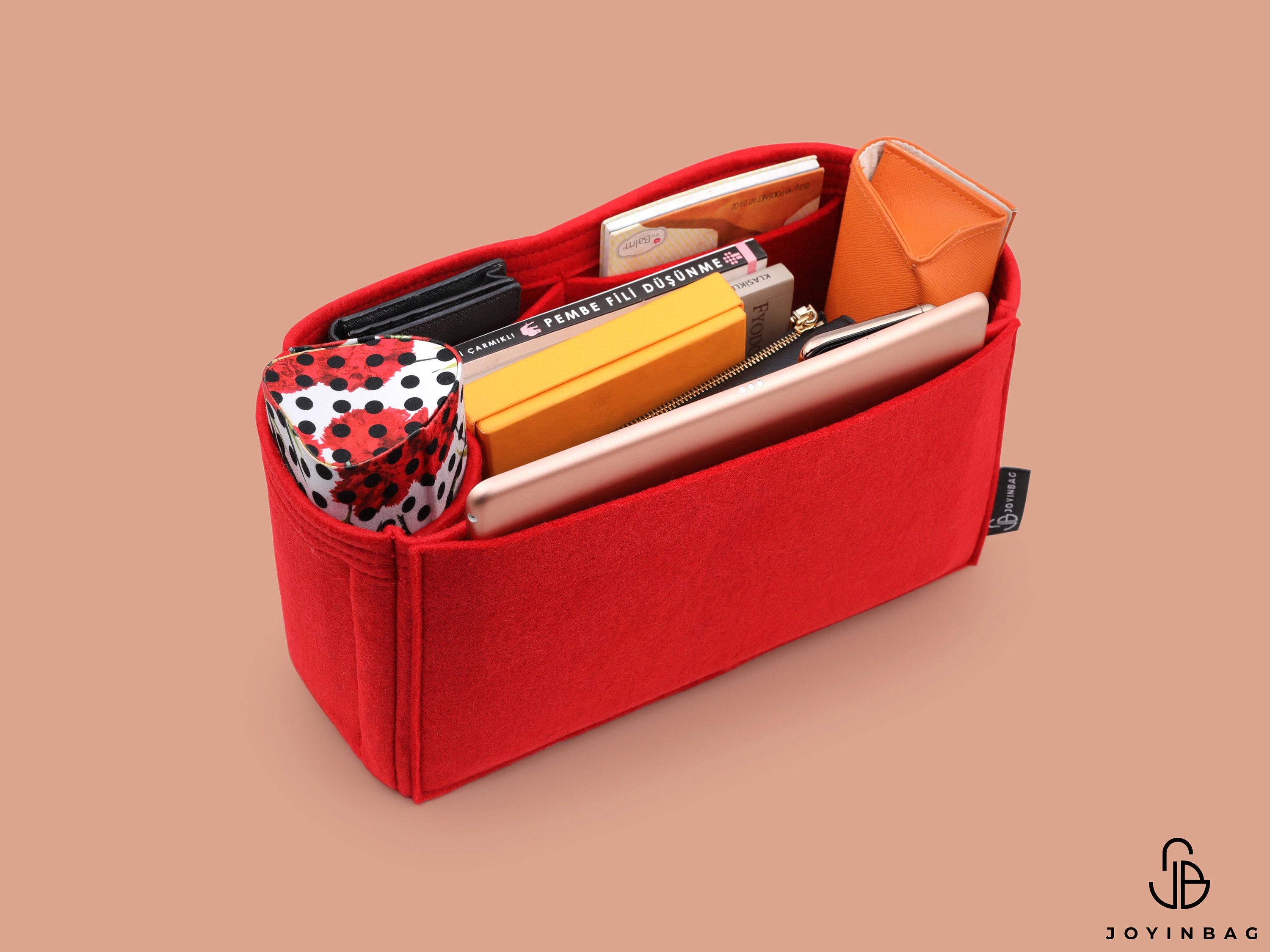  Bag Insert Bag Organiser for Goyard Bellechasse Biaude GM (Red  w/o Bottle Slot) : Clothing, Shoes & Jewelry