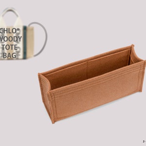 Purse Organizer For Chlo. Woody Tote Bag | Tote Bag Organizer | Designer Handbag Organizer | Bag Liner | Purse Insert | Purse Storage