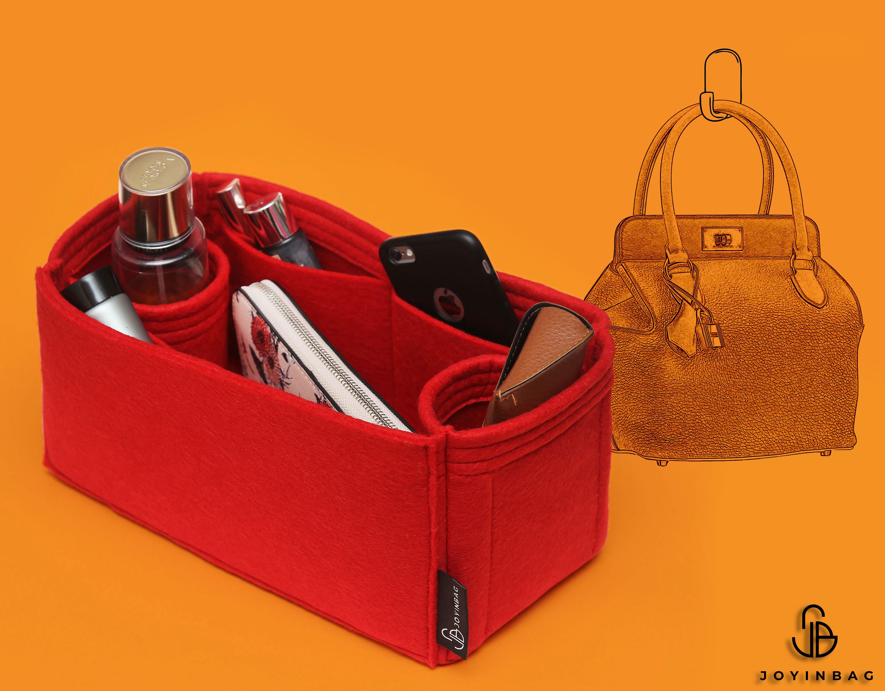Bag Organizer for Her. Toolbox 26 Designer Handbags Purse 