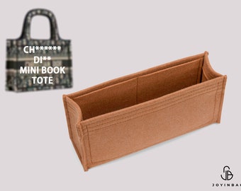 Mini Book Tote Bag Insert & Book Tote Purse Organizer - High-Quality Felt, Multiple Sizes - Pockets for Ultimate Organization