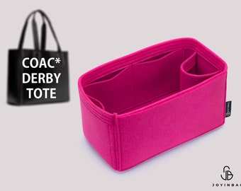 Handbag Organizer for Coac. Derby Tote Designer Handbags | Purse Organizer Insert | Bag Organizer | Tote Bag Liner | Bag Insert