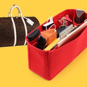 Handbag Organizer for Keepall Designer Handbags | Purse Organizer Insert | Tote Bag Organizer | Tote Bag Liner | Bag Insert