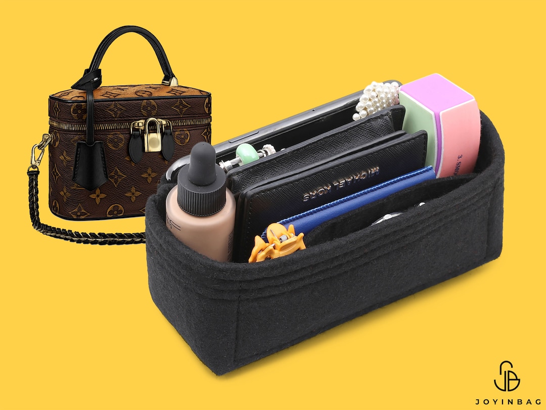 [Sully PM Organizer] Felt Purse Insert, Bag in Bag, Customized Tote  Organize, Cosmetic Makeup Diaper Handbag (Style JIA)