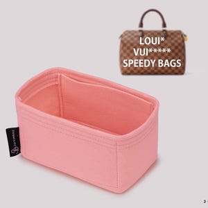 Speedy 18 20 25 30 35 40 50 バッグ用オーガナイザーインサート、フェルトライナー、デュアルポケット付き