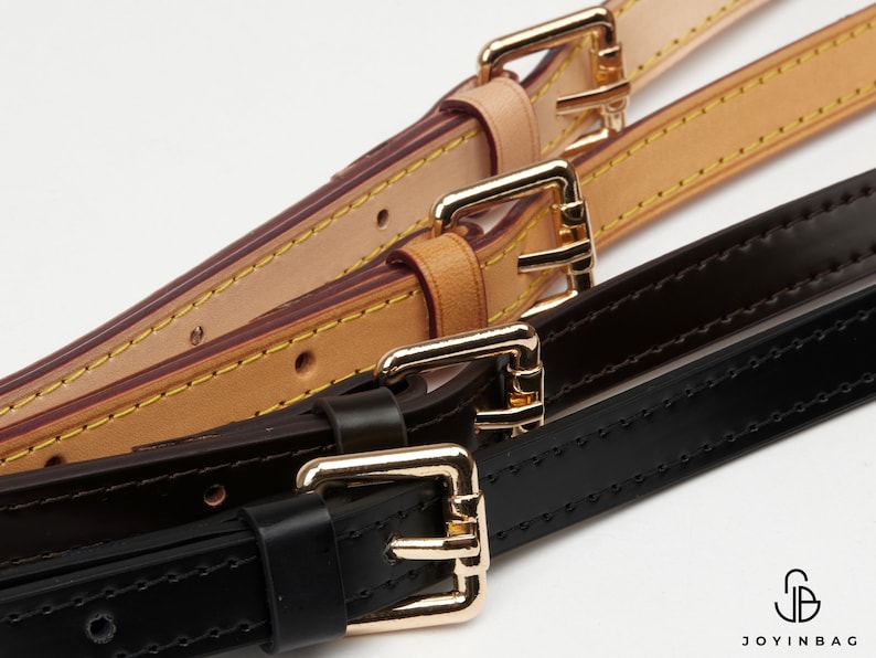 Vachetta Taschengurt, Echt Vachetta Leder Ersatzriemen, Verstellbarer Crossbody-Riemen für die schnelle Umwandlung von Alma Neverfull Pochette Geldbörse Bild 9