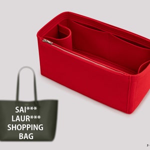 Purse Organizer For Sai. Laur. Shopping Bags | Tote Bag Organizer | Designer Handbag Organizer | Bag Liner | Purse Insert | Purse Storage