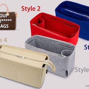 Felt Organizer Insert for Speedy Handbags | Customizable Handbag Insert with Multi-Pocket Design for Ultimate Bag Organization