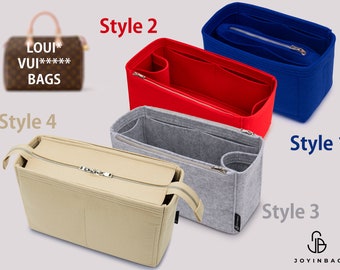 Felt Organizer Insert for Speedy Handbags | Customizable Handbag Insert with Multi-Pocket Design for Ultimate Bag Organization