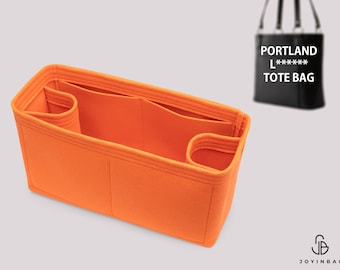 Handmade Portland L. Tote Bag Organizer: Perfect for Portland Market Tote –Felt Purse Insert with Multiple Pockets for Ultimate Organization