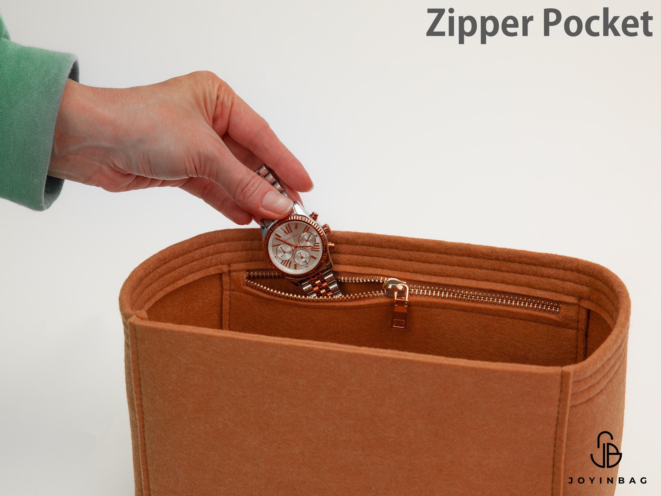 Add a Zipper Pocket The Handbag Organizer
