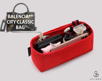 Handbag Organizer for Balencia. City Classic Mini Designer Handbags | Purse Organizer Insert | Bag Organizer | Tote Bag Liner | Bag Insert