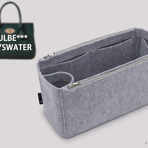 Bayswater Bag Organizer – Felt Insert with Zippered Pockets, Bottle Holder, 36 Colors