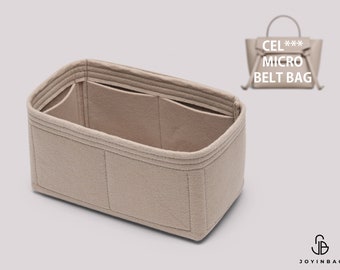 Purse Organizer for Belt Bag Designer Handbags | Bag Organizer Insert | Tote Bag Organizer | Micro Belt Bag Liner | Handbag Insert