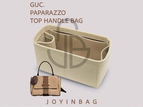 Paparazzo Top Handle Organizer – Felt Bag Insert, Bottle Holder