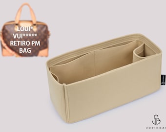 Purse Organizer For Retiro PM Bags | Tote Bag Organizer | Designer Handbag Organizer | Bag Liner | Purse Insert | Purse Storage