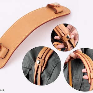 Mcraft® Handmade Vachetta Leather Handle Protector Cover Strap 