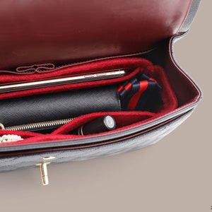 Purse Organizer for Flap Bag Designer Handbags | Bag Organizer Insert | Tote Bag Organizer | Tote Bag Liner | Handbag Insert