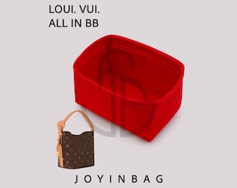 All In BB Bag Organizer Insert, 2mm Felt Purse Liner with Interior and Exterior Pockets