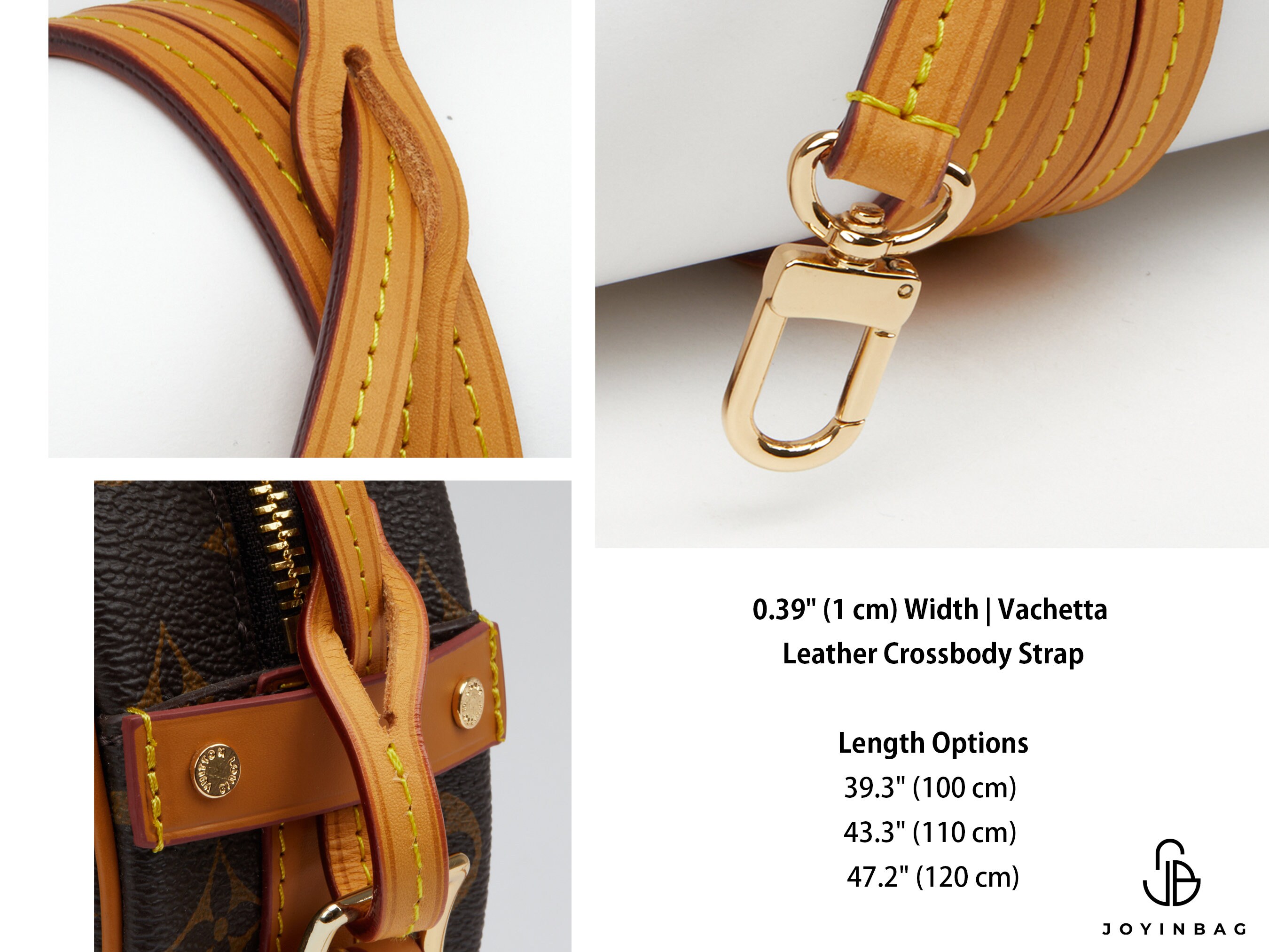 WUTA Vachetta Leather Bag Strap Cowhide Genuine Leather Brand