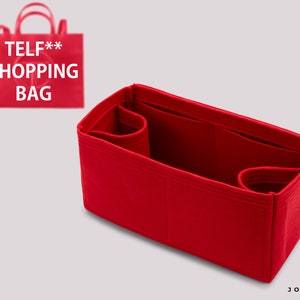 Telf. Small Medium Large Shopping Bag Organizer, Medium Sopping Bag Organizer Purse Insert, Felt Handbag Organizer Tote Bag Insert
