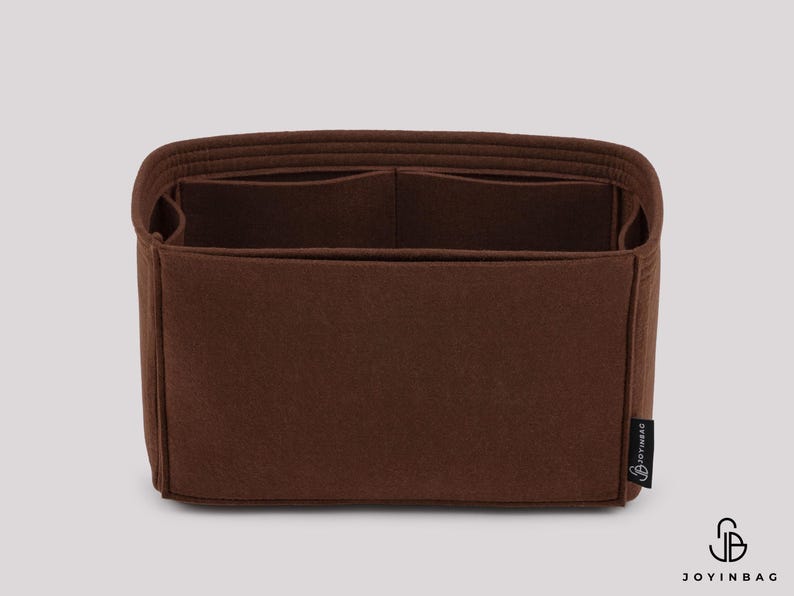 Organizador de bolsas multiusos con inserto de fieltro y 6 bolsillos interiores imagen 6