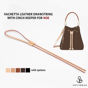 Vachetta Leather Drawstring Strap: Replacement for NOE Bucket Backpack