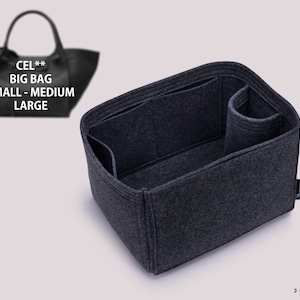 Handbag Organizer For Big Bag | Tote Bag Organizer | Designer Purse Organizer | Bag Liner | Purse Insert | Purse Storage