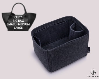 Handbag Organizer For Cel. Big Bag | Tote Bag Organizer | Designer Purse Organizer | Bag Liner | Purse Insert | Purse Storage